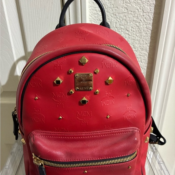 MCM Scarlet Backpack with Gold Accents main image 7